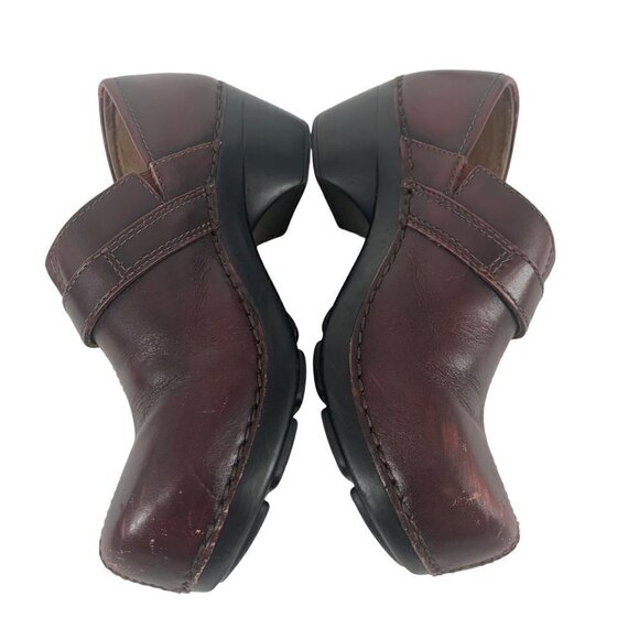 Dansko Solstice Leather Cognac/ Chestnut Clogs Size 36 - Picture 1 of 8